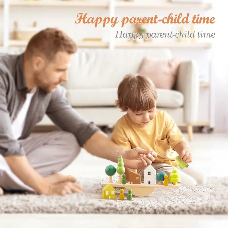 Montessori Wooden Baby Stacking Forest Set | Build, Explore & Learn AliExpress